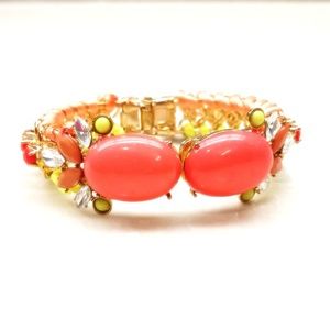 RHINESTONE Crystal Jewel  Statement Bracelet NWT